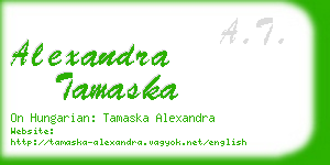 alexandra tamaska business card